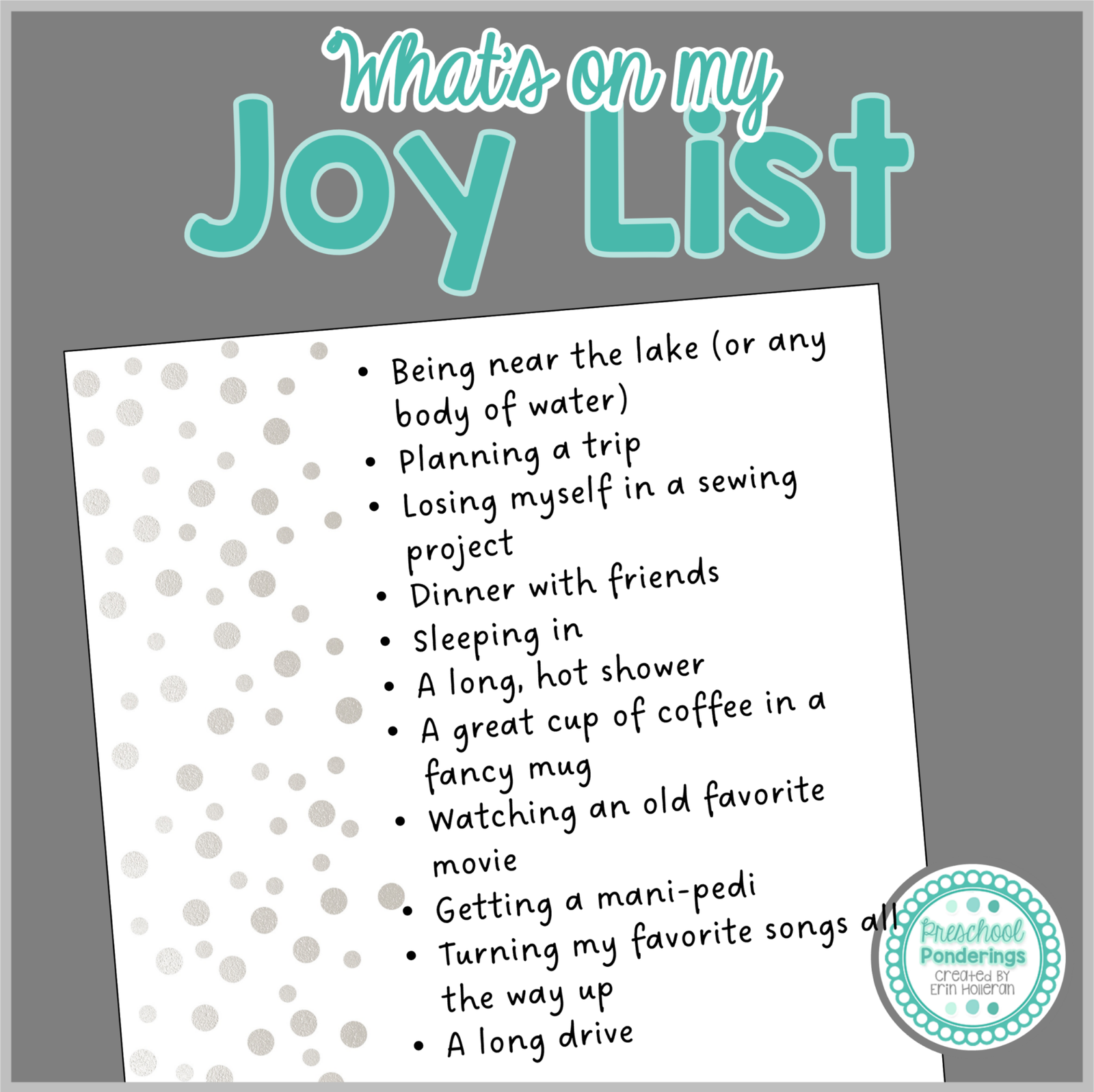 Joy List.pdf Finding the Joy - finding my purpose