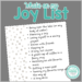 joy list