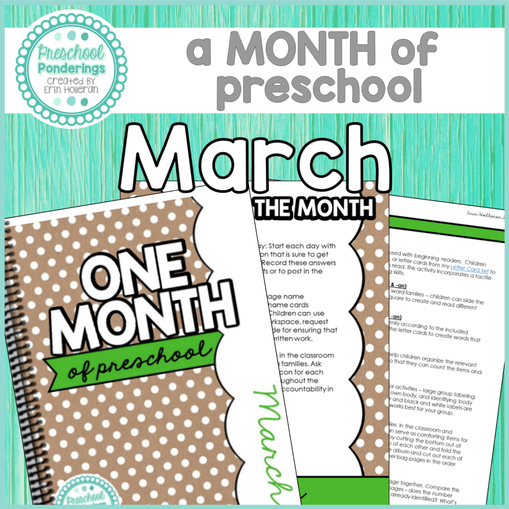 march lesson plans for preschool