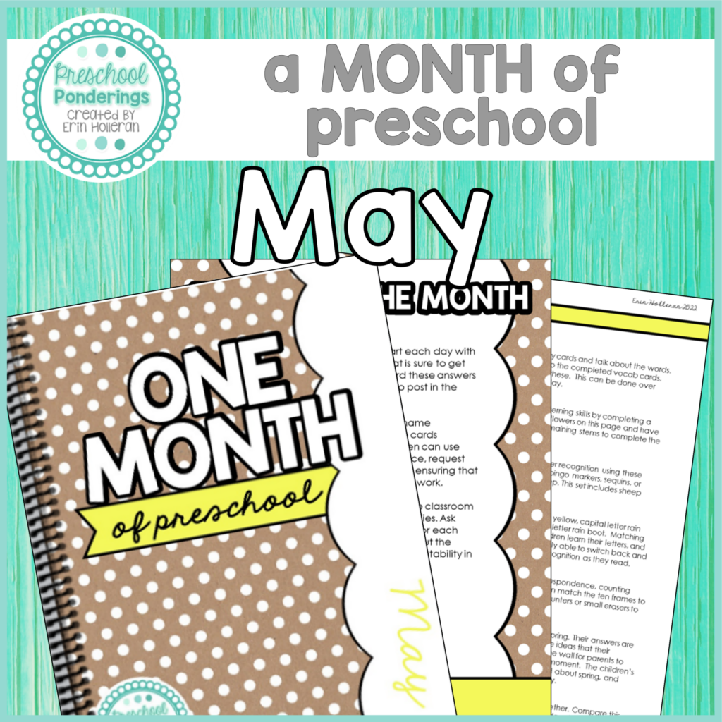 May preschool lesson plans