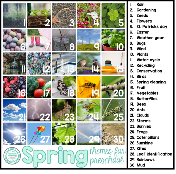 Topics to Explore in Spring - spring themes