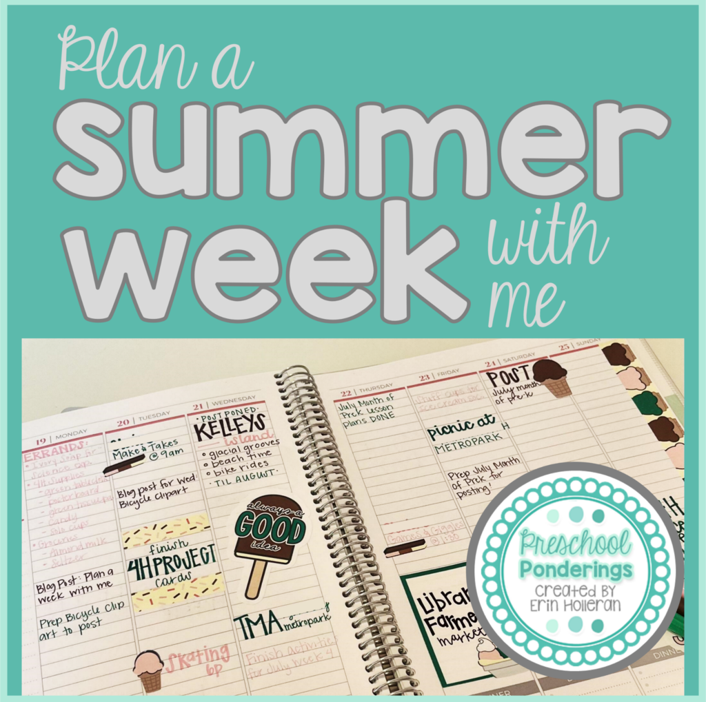 planning a summer week