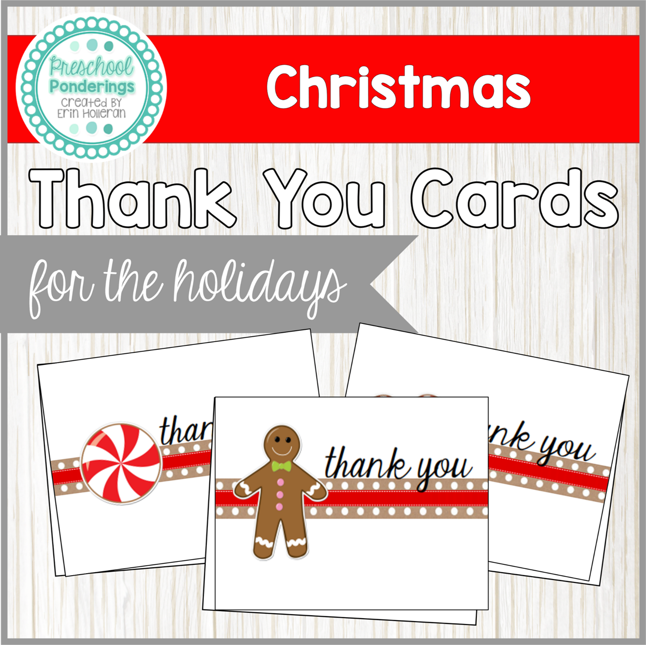 Printable Christmas Thank You Cards - Printable thank you cards