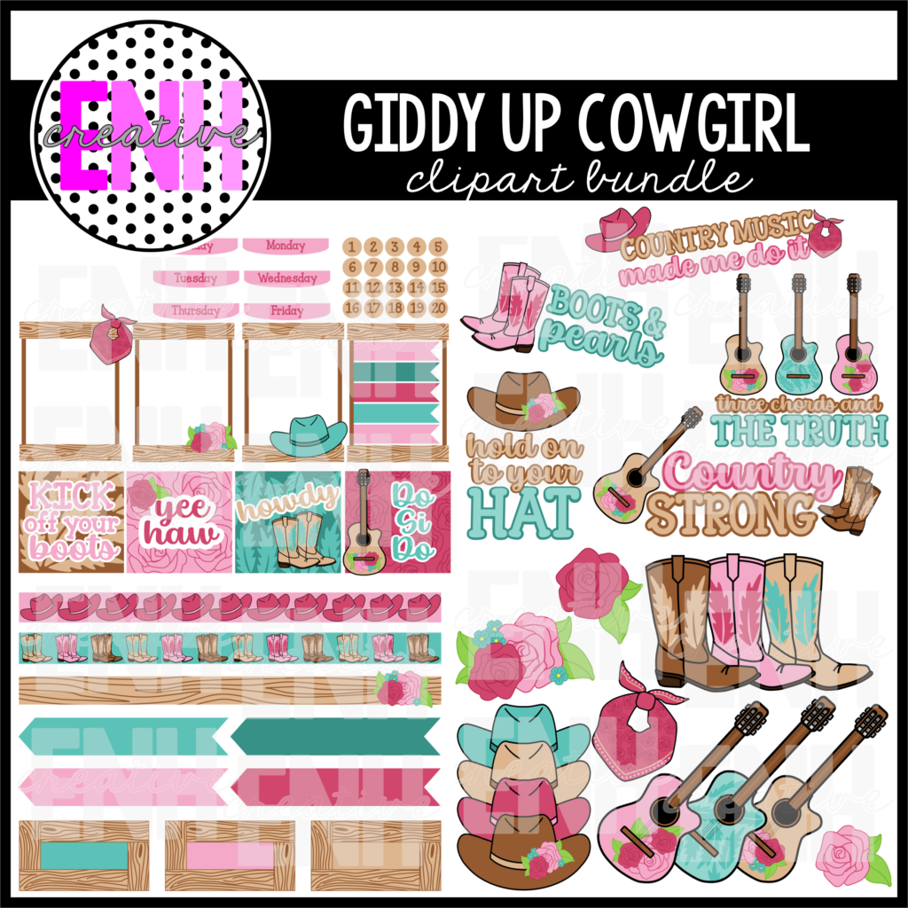 country music cowgirl clipart