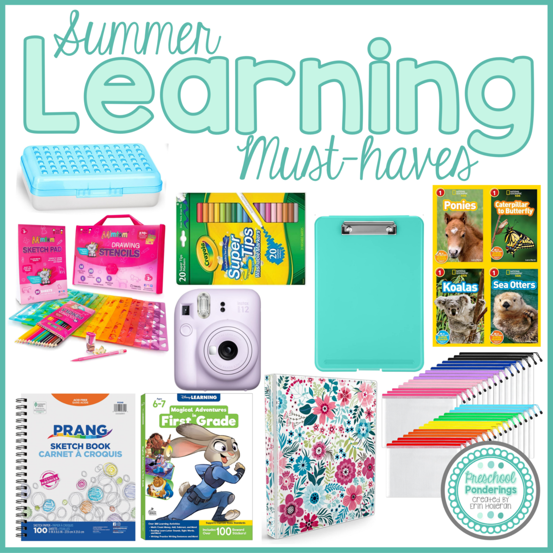 Summer learning supplies