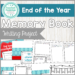 Printable End of the Year Memory Book