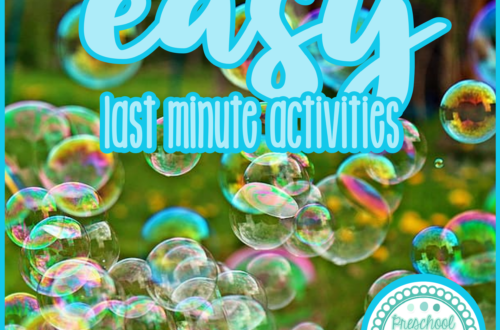 No Prep Preschool Activities