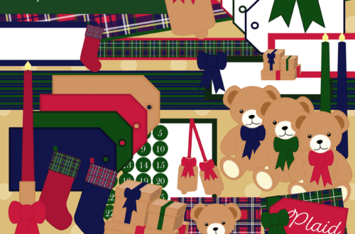 Plaid Christmas Clipart